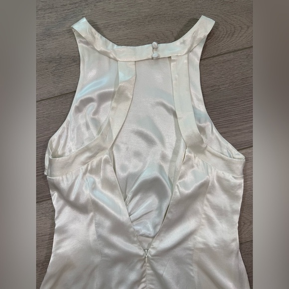 NWTFor Love and Lemons Lucy Mini Dress women white open back side cut out sz med - Picture 4 of 5